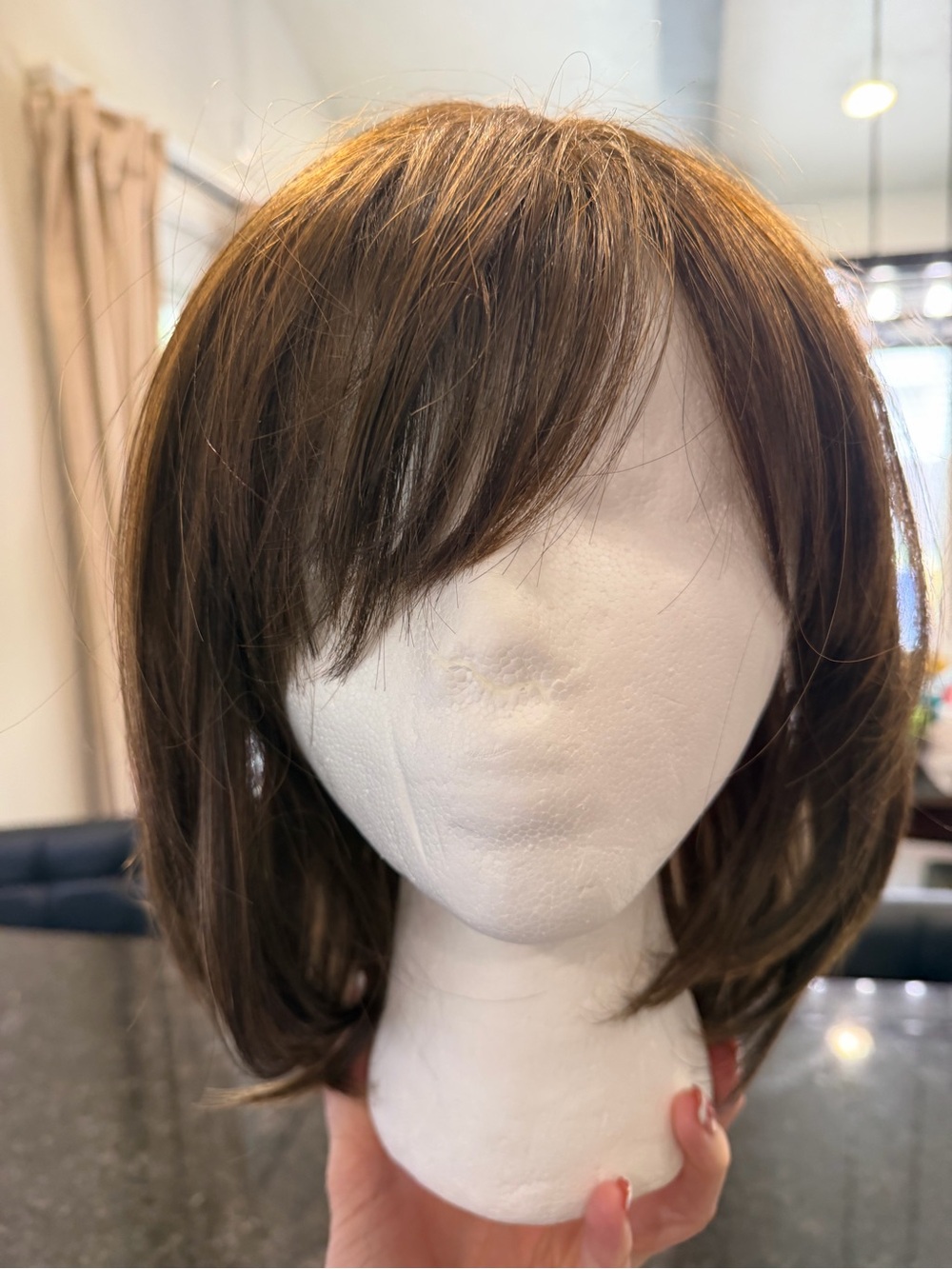 Gabor Adoration Shoulder Length Bob Bangs Wig Average